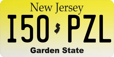 NJ license plate I50PZL