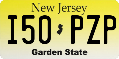 NJ license plate I50PZP