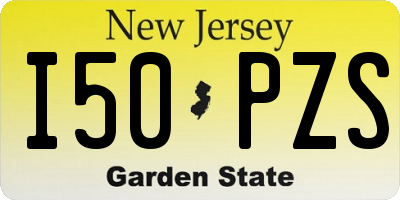 NJ license plate I50PZS