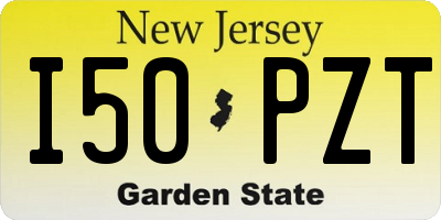 NJ license plate I50PZT