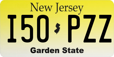 NJ license plate I50PZZ