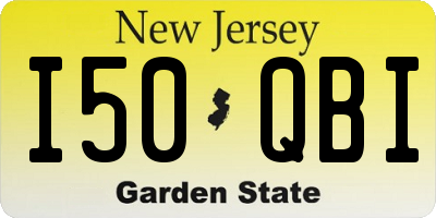 NJ license plate I50QBI