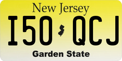 NJ license plate I50QCJ
