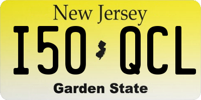 NJ license plate I50QCL