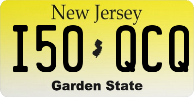 NJ license plate I50QCQ