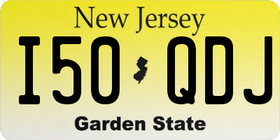 NJ license plate I50QDJ