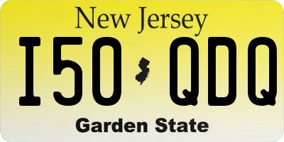 NJ license plate I50QDQ
