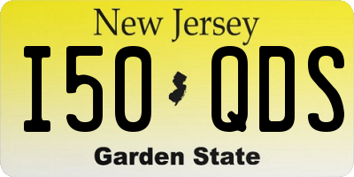 NJ license plate I50QDS
