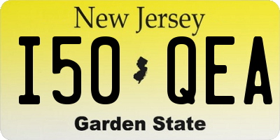 NJ license plate I50QEA
