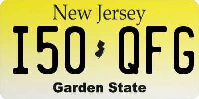 NJ license plate I50QFG