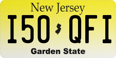 NJ license plate I50QFI