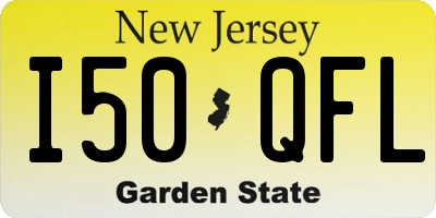 NJ license plate I50QFL