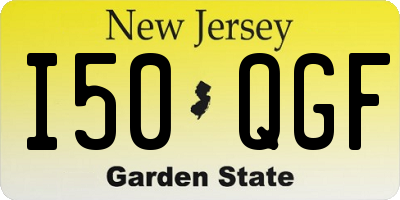 NJ license plate I50QGF