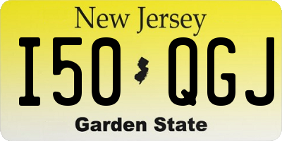 NJ license plate I50QGJ