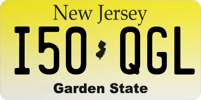 NJ license plate I50QGL