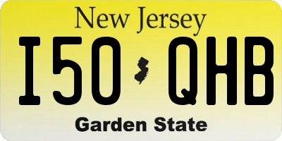NJ license plate I50QHB
