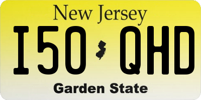 NJ license plate I50QHD