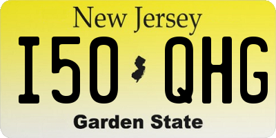 NJ license plate I50QHG