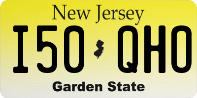 NJ license plate I50QHO