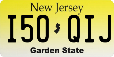 NJ license plate I50QIJ