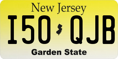 NJ license plate I50QJB
