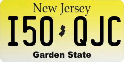 NJ license plate I50QJC