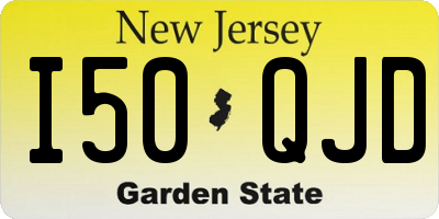 NJ license plate I50QJD