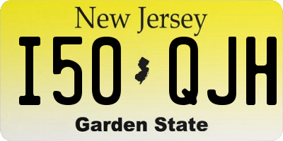 NJ license plate I50QJH