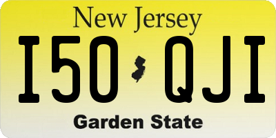 NJ license plate I50QJI