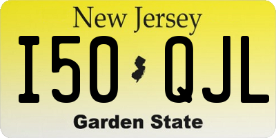 NJ license plate I50QJL