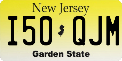 NJ license plate I50QJM