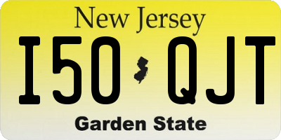NJ license plate I50QJT