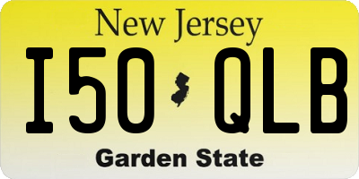 NJ license plate I50QLB