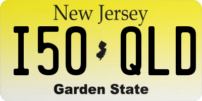 NJ license plate I50QLD