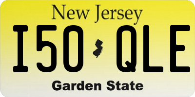 NJ license plate I50QLE