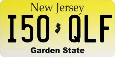 NJ license plate I50QLF