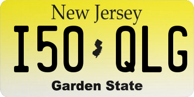 NJ license plate I50QLG