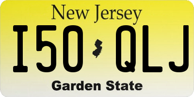 NJ license plate I50QLJ