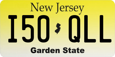 NJ license plate I50QLL