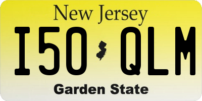 NJ license plate I50QLM