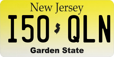 NJ license plate I50QLN
