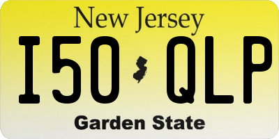 NJ license plate I50QLP
