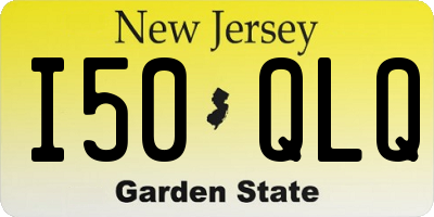 NJ license plate I50QLQ