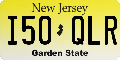 NJ license plate I50QLR
