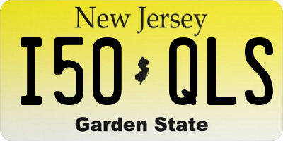 NJ license plate I50QLS