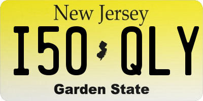 NJ license plate I50QLY