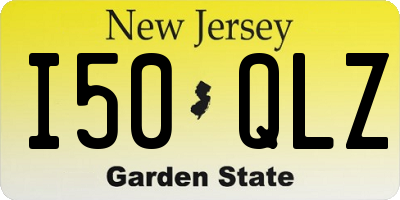 NJ license plate I50QLZ