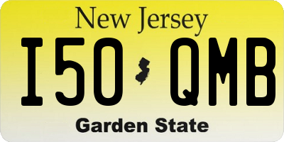 NJ license plate I50QMB