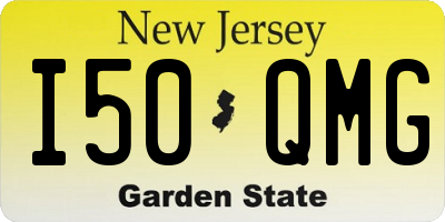 NJ license plate I50QMG