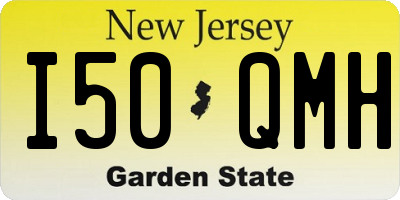 NJ license plate I50QMH